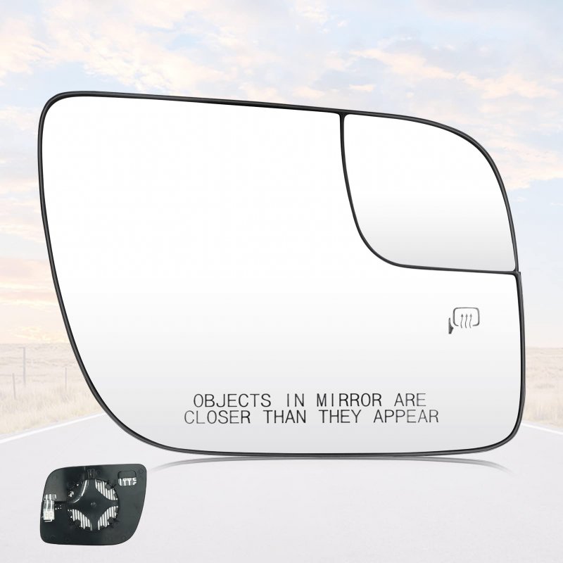 2011-2017 Ford Explorer Passenger Right Heated Side View Mirror Glass With Rear Holder Replace Bb5z17k707a