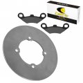 Caltric Brake Disc With Pads Front Left Or Right Compatible Polaris Xpress 400l 1996-1997