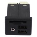 Center Console Auxiliary Jack Dual Usb Sd Card Port Adapter For Chevy Gmc Cadillac Escalade Esv Yukon Xl Sierra Silverado 1500