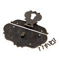 Antique Bronze Latch Clasp With Screws For Jewelry Box Wooden Case Treasure Memorial Chest And Wedding Gift Card 3 78 In X 2 44