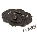 Antique Bronze Latch Clasp With Screws For Jewelry Box Wooden Case Treasure Memorial Chest And Wedding Gift Card 3 78 In X 2 44