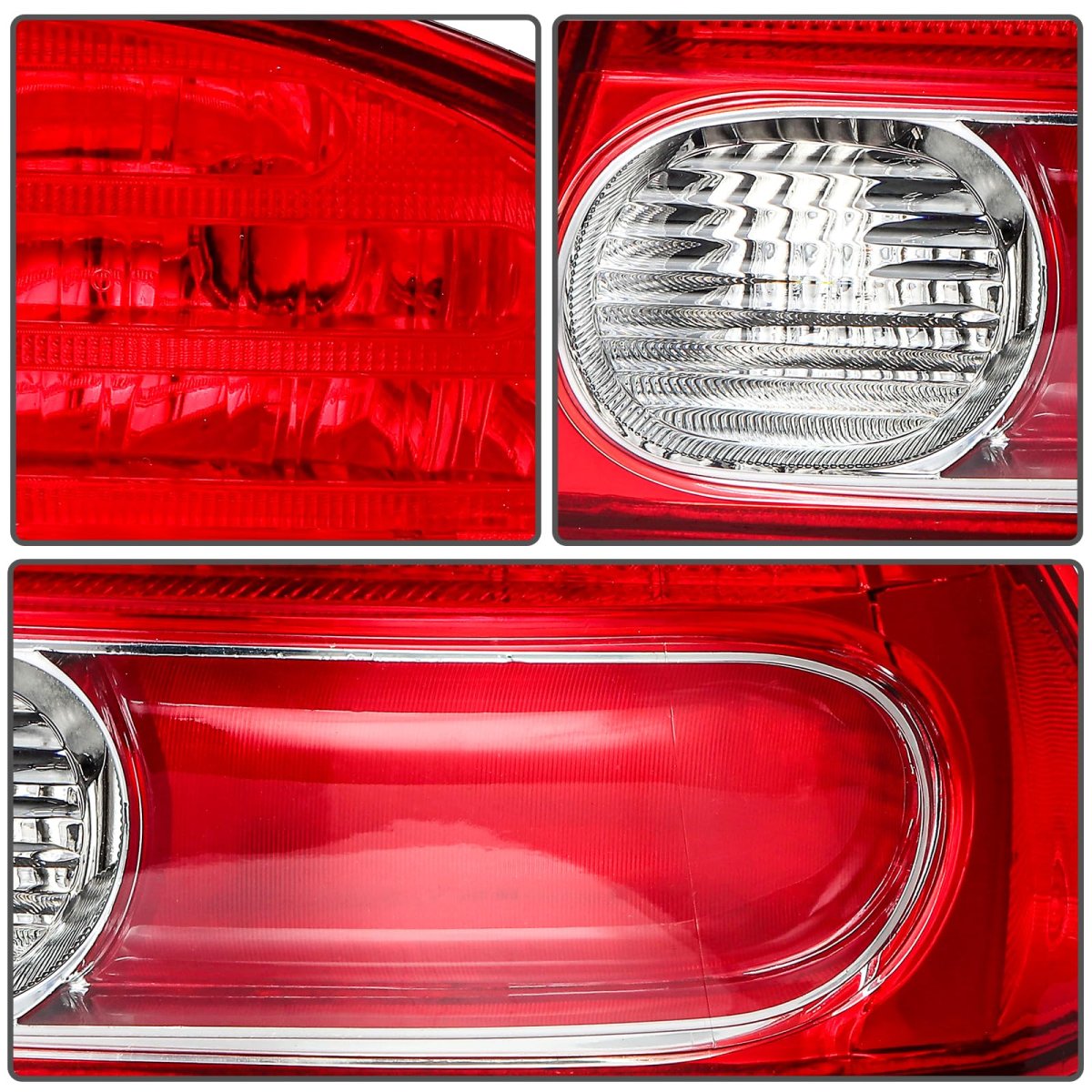Taillight Assembly One Pair Replacement 2006-2008 For Honda Civic Sedan Bulbs Not Included