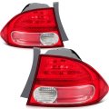 Taillight Assembly One Pair Replacement 2006-2008 For Honda Civic Sedan Bulbs Not Included