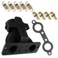 Caltric Exhaust Manifold With Gasket And Springs Compatible Polaris Ranger 800 2010 2011 2012 2013 2014