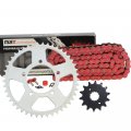 Max Motosports O-ring Chain And Sprocket Kit Replacement For Suzuki Gsx600 600f Katana 1992-1997 Red 
