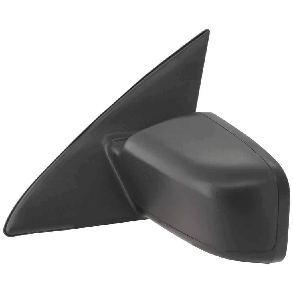 Ford Fusion 2011 2012 Door Mirror Driver Side Textured Black Power Heated Non-folding With Puddle Light Blind Spot Glass
