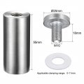 Uxcell 1 Dia X 2-3 8 25x60mm Standoff Screws Wall Mount Sign Holders Acrylic Glass Nails 10pcs