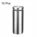 Uxcell 1 Dia X 2-3 8 25x60mm Standoff Screws Wall Mount Sign Holders Acrylic Glass Nails 10pcs