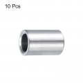 Uxcell 10pcs Stainless Steel Spacer 4 Bore X 3 8 Od 2 Length Screw Standoff Bushing Plain Finish Round Metal For 1 Screws Bolts