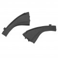 Front Wiper Side Cowl Extension Cover Black Professional Exquisite Appearance Dustproof 53866 42012 2pcs For Rav4 2006 To 2012
