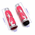 Smt-flame Hand Grip Compatible With Suzuki Intruder Boulevard C90 C50 M50 Volusia Marauder 800 Chromed Pink B00xm7j6oe