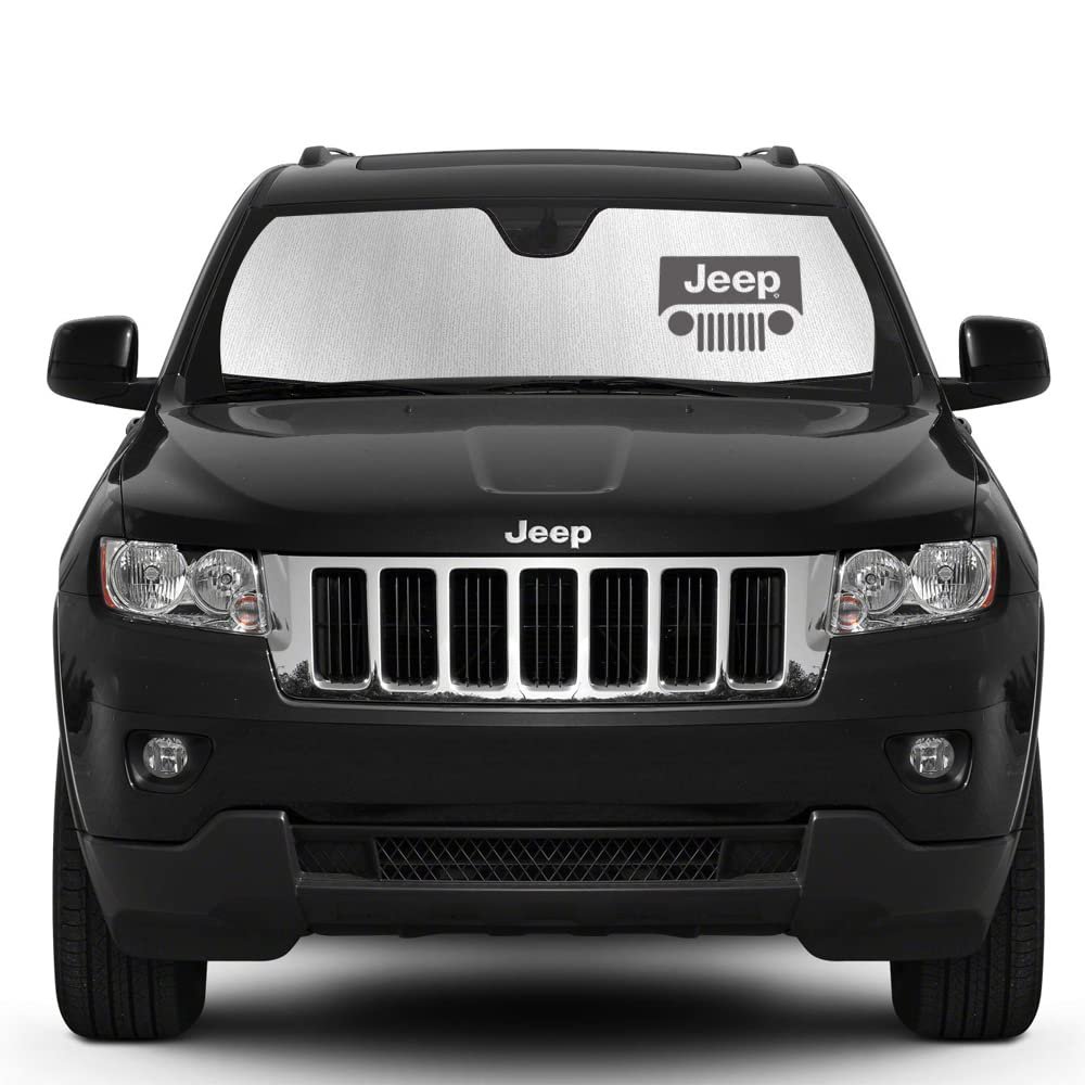 Custom Fit Silver Reflective Bubble Roll Up Auto Windshield Sun Shade For Jeep Compass 2017 To 2022 Uv Resistant Multi Layered