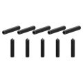 10pcs Set Screws M8x35mm Carbon Steel Cone Point Hex Socket Grub For Machinery Home Repairs And Fixtures Black 