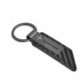 Ipick Image Compatible With Ford Mustang Tribar Gunmetal Black Gray Metal Carbon Fiber Texture Leather Key Chain