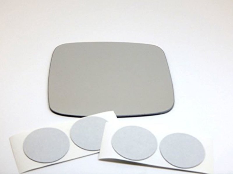 Mirror Glass Lens For 80-92 Vanagon Flat Left Driver Or Right Passenger Side With Adhesive B2260 7 5 8 In Diagonal