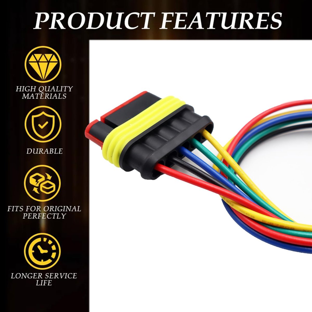 Tail Lights Connector For Fiat 500 2012 2019 68214449ac Pigtail Plug Wiring Harness With 11 8 In Wires