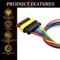 Tail Lights Connector For Fiat 500 2012 2019 68214449ac Pigtail Plug Wiring Harness With 11 8 In Wires