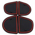 Secosautoparts Compatible With Dodge Charger 2011-2020 Cup Holder Liner Insert Accessories 22-pc Red Trim