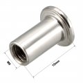 Uxcell M6x15mm Hex Socket Head Insert Nut Screw Post Sleeve For Furniture 30pcs