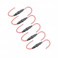 Inline Screw Type Fuse Holder 16 Gauge Awg 5pcs For 6mm X 30mm Tube 
