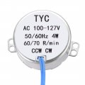 Uxcell Synchronous Motor Ac 100-127v 60-70rpm 50-60hz Ccw Cw 4w Turntable Gear Box For Hand-made