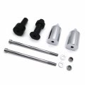 Httmt- Chrome Spike Frame Slider Crash Protector Compatible With Kawasak Z1000 2003 2004 2005 2006 P N Mt290-028-cd