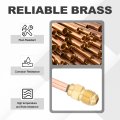 1 4 Sae 45 Degree Brass Pipe Fitting 5 Pcs Flare Connector Male Thread Adapter And Copper Tube For Air Conditioner Hvac