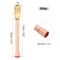 1 4 Sae 45 Degree Brass Pipe Fitting 5 Pcs Flare Connector Male Thread Adapter And Copper Tube For Air Conditioner Hvac