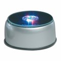 Laser Etched Crystal Cube Light Up Led Base 3 Inch With Adaptor Silver 5 