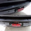 Light-up Rectangular Trailer Hitch Receiver Cover Brake Tail Turn Light 3-in-1- Fits 2 Hitches