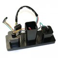 Light-up Rectangular Trailer Hitch Receiver Cover Brake Tail Turn Light 3-in-1- Fits 2 Hitches