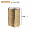 Uxcell Wood Grain Tape 4 72 X33 Ft Wall Paper Border Sticker Self-adhesive Repair Patch With Scraper For Corner Table Door Sofa