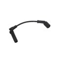 Isuzu Ascender 2003 2004 Spark Plug Wire Silicone Rubber Black 45 Degrees End 1 Carbon Fiberglass Conductor 7mm Outside 