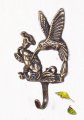 Decorative Brass Hummingbird Wall Hook Set Of 5 Pieces 
