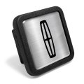 Lincoln Trailer Tow Hitch Receiver Cover Silver Black Rubber Heavy Duty 2 In Plug For Class 3 And 4 Officially Licensed Hcln 