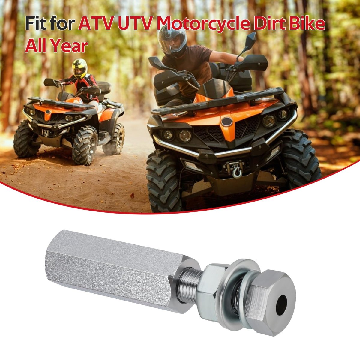 Quick Release Flag Pole Holder Silver For 1 4 In Poles All Atv Utv Motorcycle Dirt Bike Year