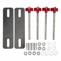 Chiciris Recovery Board Mount Traction Mounting Kit Universal Traction Brackets For Offroad Vehicles Red 12 17cm Hole Spacing