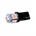 Pa Led 10pcs Auto T10 194 168 Purple Light Bulb 12v 5smd 5050 Current Fixed For Interior Map Dome Instrument Panel Trunk Backup 