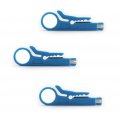 Maxmoral 3-pack Mini Wire Stripper Portable Crimping Tool Utp Stp Network Cable Cutter Impact Punch Down For Keystone Jack Rj45