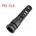 Uxcell 11pcs Pg13 5 Cable Gland Black Waterproof Plastic Joint With Strain Relief For 6mm-11mm Dia Wire