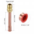 Uxcell Brass Pipe Fitting 3 8 Sae Flare Connector Male Thread Adapter With Copper Tube For Air Conditioner Hvac System