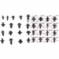 Ocpty Car Retainer Clips Fasteners Cars Body Kits Push Style Bumper Black Nylon And Plastic 16sizes