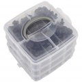 Ocpty Car Retainer Clips Fasteners Cars Body Kits Push Style Bumper Black Nylon And Plastic 16sizes