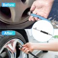 Uxcell 1 Set Metal Dual Head Car Air Tire Tyre Inflator Chuck Valve Silver Tone Black For Gauge And Compressor Accessories
