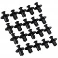 Topteng 20pcs Fairing Panel Bolt Clip 8mm Plastic Screw Rivets Clips Black Universal For Honda Motorcycles Motorbikes Scooters