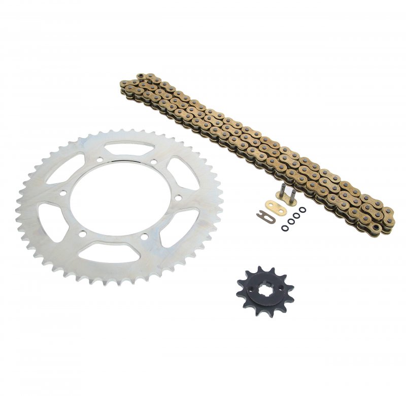 2005-2014 Fits Yamaha Tt-r230 230 Gold O Ring Chain Sprocket Silver 12 52 112l
