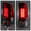 Acanii For 1997-2003 Ford F150 99-07 F250 F350 F450 Superduty Red Clear Led Tail Lights Brake Lamps Pair Left Right