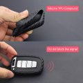 M Jvisun Soft Silicone Rubber Carbon Fiber Texture Case Key Fob Cover For Hyundai Azera Elantra Equus Genesis Coupe Rohens