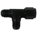 6an Male Flare Tee Connector An6 Female Swivel 1500psi 37a Seal -40a F 250a Automotive Fluid Line Fitting Black 