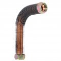 Air Compressor Exhaust Tube Brass Discharge M27 X 1 5mm Threaded Line With Heatsink Fins Length 26 5cm